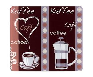 Maximex Plaque Multi Arôme du Café pour plaques de cuisson vitrocéramiques, planche à découper Multicolore