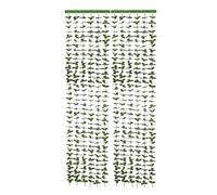 Maximex Rideau de feuilles Liane, rideau de porte/moustiquaire décoratif pour balcon, terrasse & appartement, avec pastilles auto-adhésives pour la fixation, polyester lavable, fait main, 90 x 190 cm