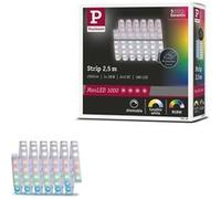 Paulmann 70530 MaxLED 1000 Strip LED RGBW Strip individuel IP44 28W 1000lm/m gradable 2,5 m Argent plastique 72LEDs/m