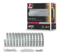 Paulmann Kit de base LED Function MaxLED 500 - bande 5 m, 2700K blanc chaud, 33W, 230/24V, argent