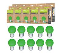 Maxled, Light is Led! 10 Pack Ampoule LED Couleur E27 G45 Ampoules Colorées Ampoule Guirlande Exterieure pour Décoration Noël & Halloween Veilleuses De Intérieur Fête Bar Équivalent 10W-Vert Lampe