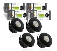 Maxled, Light is Led! 4x Mini Spots LED Encastrables 3W 210lm Petits Spots Encastrables Plafond Ø40mm Blanc Neutre 4000K Spots COB Encastrables pour Plafond Diamètre D'encastrement Φ35mm Aluminium