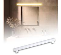 Maxled, Light is Led! Lampe Linéaire LED S14S 50CM 1100 LM 12W Remplace Ampoule À Incandescence 90W Lampe LED 2700K Blanc Chaud 180° Tube LED 2 Culots pour Cuisine Salle Bain Miroir Non Dimmable
