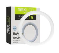 Maxled, Light is Led! Tube LED T9 Ø30cm Tube-LED Annulaire 18W Blanc Froid 6500K 1800lm G10Q Douille Lumineux Tube Fluorescent Alternative AU Plafonnier PC pour Lampes Fluorescentes T9 Classiques