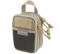 MAXPEDITION Double-Decker Mini Pocket Organizer (4” x 2.5” x 6”) EDC Pouch, Tactical Tool Pouch for Organization, Molle Accessories for Everyday Carry (Khaki) 0258K
