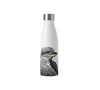 Maxwell & Williams Bouteille Isotherme Double Paroi en Inox 18/8, Dessin Fleuri de Martin-Chasseur Géant, Collection Marini Ferlazzo, 500 ml - Blanc