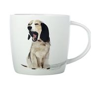 Maxwell & Williams DX1061 Tasse à café 400 ml - Série Best Furry Friends - Porcelaine avec chien bâillant - Coffret cadeau