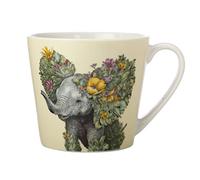 Maxwell & Williams DX1101 Tasse à café ronde avec éléphant 370 ml - Tasse en porcelaine, motif de planète sauvage, motif animal, multicolore, boîte cadeau