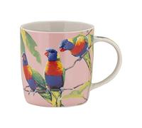 Maxwell & Williams DX1124 Tasse à café ronde Loris 370 ml - Tasse en porcelaine Motif oiseau Talk animal coloré Coffret cadeau