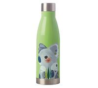 Maxwell & Williams Marini Ferlazzo Bouteille d'eau isotherme avec superbe motif de roitelet, acier inoxydable double paroi, blanc, 5 ml