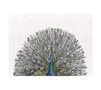 Maxwell & Williams Serviette de Table 100% Coton, Imprimé de Paon Bleu, Collection Marini Ferlazzo, 50 x 70 cm - Multicolores