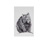 Maxwell & Williams Serviette de Table 100% Coton, Imprimé Fleuri de Wombat, Collection Marini Ferlazzo, 50 x 70 cm - Noir et Blanc