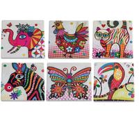 Maxwell & Williams Smile Style Posey 6 Sous-Bocks Assortis 9 X 9 Cm