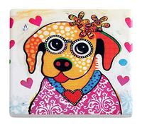 Maxwell & Williams Smile Style Posey Sous-Verre, Dessous-de-plat, Céramique / Liège, 9,5 cm, DU0031