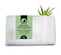 MaxxGoods Oreiller orthopédique 42x70x10 cm en Mousse Visco Gel - Housse Aloe Vera + Doublure 100% Coton - Coussin Cervical pour Enfants, dormeurs sur Le Ventre et Lits à Eau