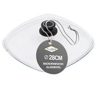 MaxxGoods Simax couvercle en verre 28 × 28 cm - carré à angles arrondis, compatible four jusqu’à 260 °C, valve automatique - pour plats carrés
