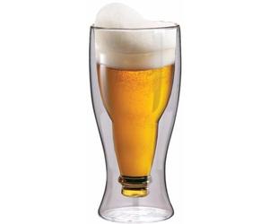 Maxxo Verre à bière à double paroi 500 ml - Idéal comme cadeau
