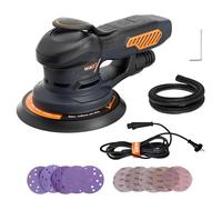 MAXXT 350W Ponceuse Excentrique, Ponceuse orbitale 10000RPM,Papier de Verre 10PCS