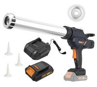 MAXXT Pistolet à Cartouche Electrique, Batteries de 2.0Ah pistolet silicone,de 10oz à 20oz / 300ml à 600ml Mode Anti-Goutte
