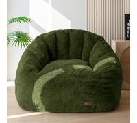 MAXYOYO Fauteuil Gonflable Adulte, Pouf Coquillage avec Rembourrage Doux, Canapé Lit en Fausse Fourrure pour Chambre et Salon