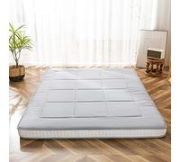 MAXYOYO Matelas de sol japonais futon, pliable, très épais, respirant, idéal comme lit d'invité, pour camping, gris 1, 90 x 190 cm