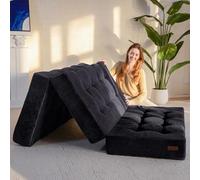 MAXYOYO Matelas Pliable 2 Places, Épaisseur 15cm Matelas Pliant pour Futon Convertible Canapé-lit Portable, Surmatelas pour Invités Lit d'Appoint, 135x190cm