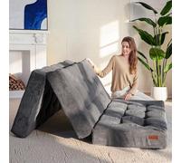 MAXYOYO Matelas Pliable 2 Places, Épaisseur 15cm Matelas Pliant pour Futon Convertible Canapé-lit Portable, Matelas pour Invités Lit d'Appoint, 135x195