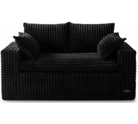 MAXYOYO Pouf en Fausse Fourrure de Bonne Qualité, Petit Canapé Rembourré avec Assise Profonde, Canapé 2 Places avec Mousse à Mémoire de Forme, pour Salon, Chambre à Coucher, Bureau, Aucun Montage