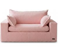 MAXYOYO Pouf en Fausse Fourrure de Bonne Qualité, Petit Canapé Rembourré avec Assise Profonde, Canapé 2 Places avec Mousse à Mémoire de Forme, pour Salon, Chambre à Coucher, Bureau, Aucun Montage