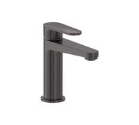 MAY Forma Mitigeur de lavabo monotrou sur plage modèle S Noir carbone brossé PVD 6800006