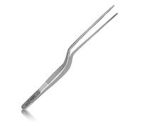 May - Pince de chef - Pincette à Servir - pinces de cuisine - pincettes cuisinier - droit - Longuer: 16 cm - acier inoxydable