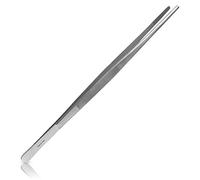 May Pince de Cuisine 30 cm Acier Inoxydable - Pincette Professionnelle Cuisine & Barbecue, Pointe Droite, Inox, Lavable Lave-Vaisselle, Idéale pour Retourner & Servir