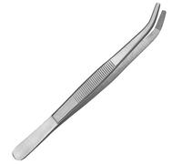 May - Pince du chef - Pinces cuisine - Pince à rôtir - Pince à Grill - Pincettes cuisinier - Pince courbées - Utensiles de cuisine - Longuer: 14 cm - Inox
