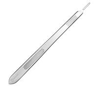 May - Porte-scalpel de 21 cm de long - avec poignée plate - Figurine n° 3 - Manche scalpel - Porte lame pour lames clapels jetables - Inox