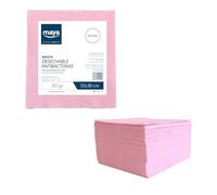 Maya Professional Tools 07131-rs chiffons jetables antibactérienne, 80 g/m², Lot de 50