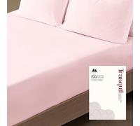 Mayfair Linen Drap-Housse de Luxe 100% Coton égyptien satiné - 800 Fils au Pouce carré de qualité hôtelière - Poche Profonde - Convient aux Matelas jusqu'à 45,7 cm d’épaisseur, Rose poudré