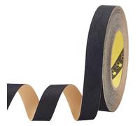 MAYJOYDIY 22.86m 2.2cm Ruban Gros Grain Noir Auto Adhésif Rouleau de Ruban Gros Grain Solide en Polyester pour Bricolage Accessoires pour Cheveux Couture Emballage Cadeau Artisanat