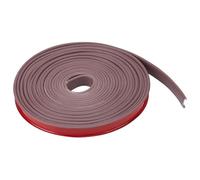 MAYJOYDIY Profilé de Chant en Caoutchouc Auto Adhésif de 8mm 19 m en Forme de U Flexible en TPE pour Placage Meubles Plan de Travail Tableau Tôle Brun