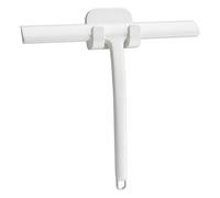 Maykafay Raclette Douche, Raclette de Douche, Raclette vitre Douche avec Support en Silicone, pour Douche, Salle de Bain, Carrelage, Miroir, Fenêtre, 21cm, Blanc