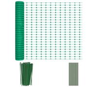 MAYTIIMO Clôture de pâturage 50 m avec clous et rubans en plastique - Filet de protection pour chien - Clôture multifonction - Clôture pour moutons et volailles - Hauteur : 100 cm - Vert