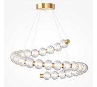 Maytoni Amulet lampe suspendue 1x40 W transparent-doré MOD555PL-L35G3K
