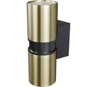 Maytoni Applique extérieure Bowery laiton, GU10, 50W, IP54, 2 flammes, or