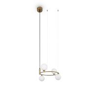 MAYTONI DECORATIVE LIGHTING Lampe suspendue Lustre plafonnier Ring Laiton G9 25W Pour Salon, Cuisine, Chambre, Salle à manger, Office