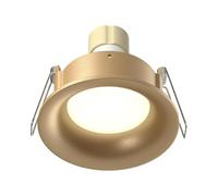 MAYTONI DECORATIVE LIGHTING Luminaire Spot de plafond Slim Or mat IP 65 GU10 Aluminium Pour Salon, Cuisine, Chambre, Salle à manger, Bureau