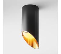 MAYTONI DECORATIVE LIGHTING Plafonnier Spot Lipari noir avec ou 15cm aluminium 1xGU10 35W excl. pour salon, cuisine, chambre, salle à manger, bureau