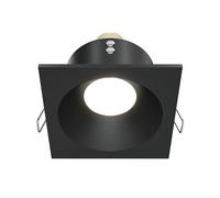 MAYTONI DECORATIVE LIGHTING Plafonnier Zoom,1 Spot encastrable, lampe Style Moderne, Armature en aluminium noir, carré, pour la salle de bain ampoule excl. IP65 1 X GU10 (50W) 230v
