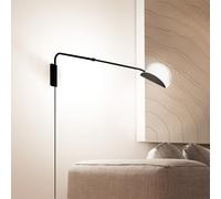 Maytoni Mollis Applique murale ajustable à 1 source lumineuse, G9, MOD126WL-01B1,