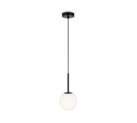 Maytoni Plafonnier rond verre - Noir