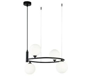 Maytoni Ring lampe suspendue 4x25 W noir MOD013PL-04B