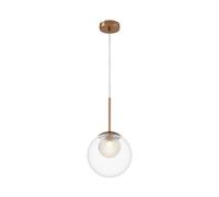 Maytoni Suspension boule en verre - Or